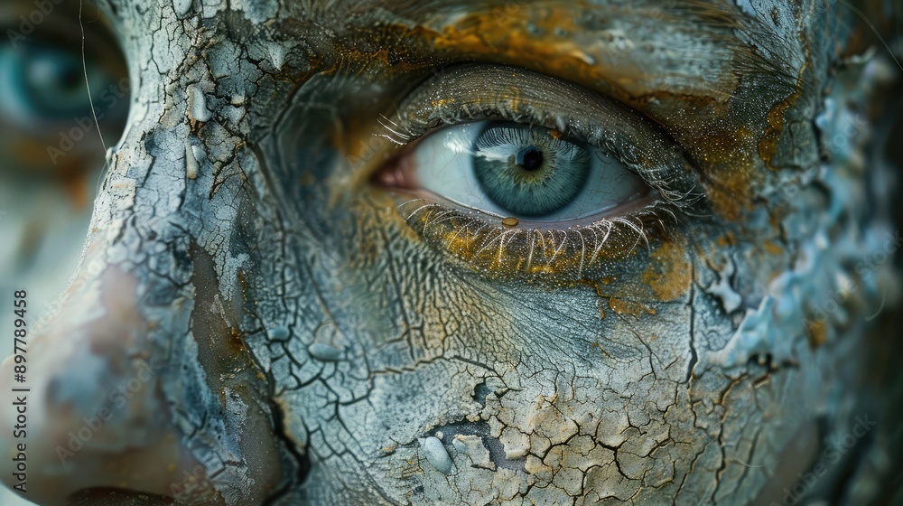 Find an old, weathered face and capture its details