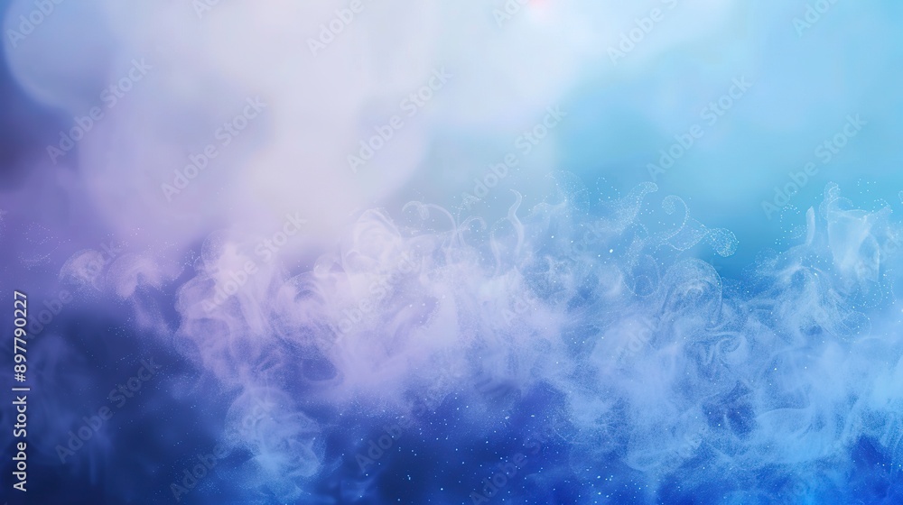 Naklejka premium Website header poster banner design with a blurred landing page backdrop and a blue noise textured gradient background.