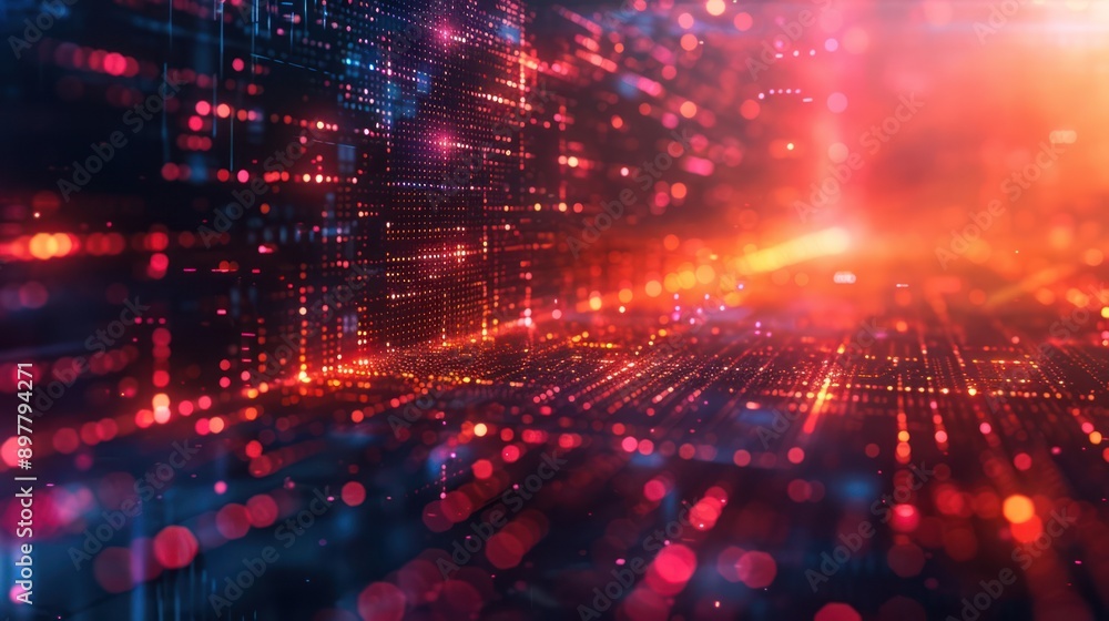 Digital World: Abstract Ultrawide Background with Modern Technology Digital World: Abstract Ultrawide Background with Modern Technology