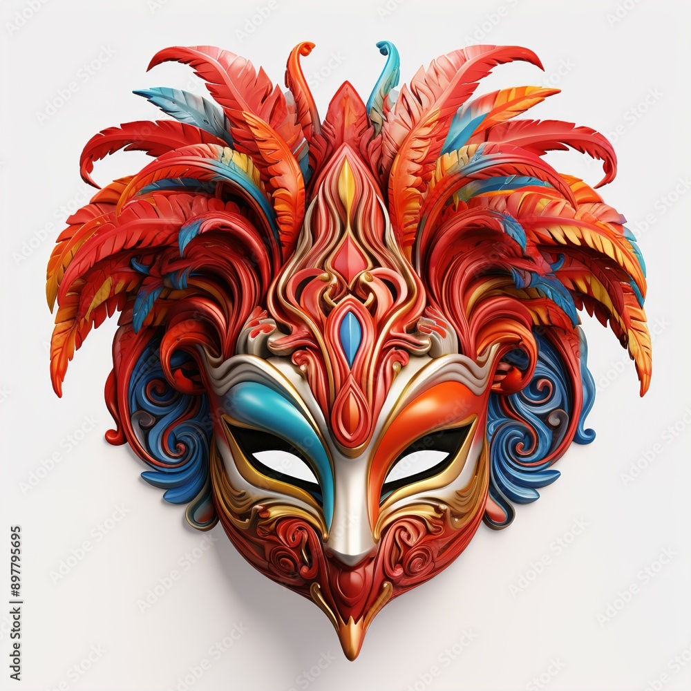 Naklejka premium venetian carnival mask