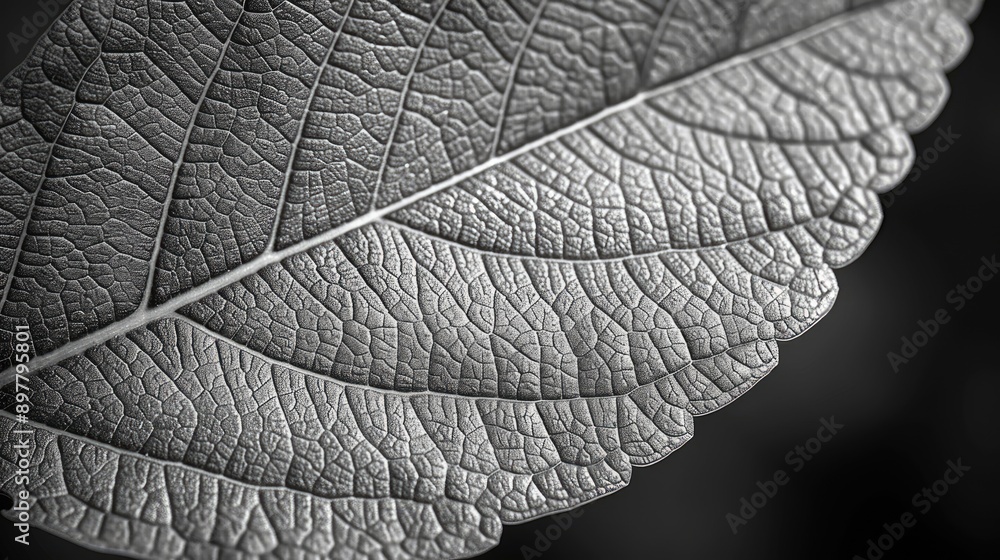 Intricate patterns on a leaf showing fine veins and textures