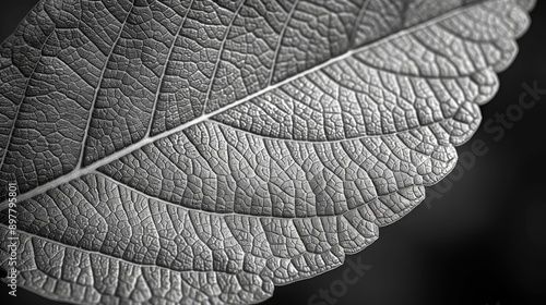 Obraz na płótnie Intricate patterns on a leaf showing fine veins and textures w salonie