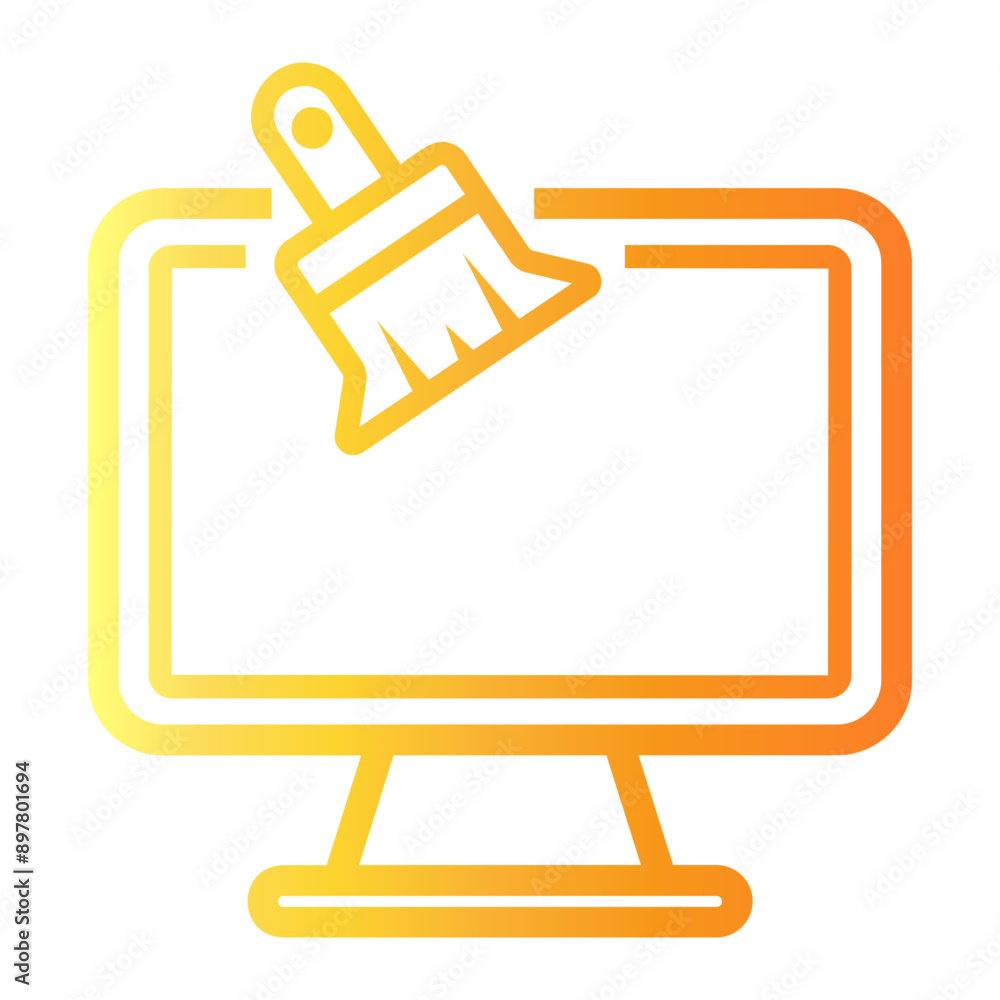 Fototapeta premium clean Line Gradient Icon