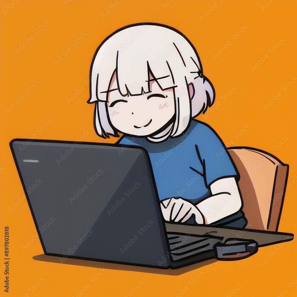 Old woman lady on laptop, yelling at the phone, enjoying the internet, older person, edna, Vector art, Old woman lady on laptop, yelling at the phone, enjoying the internet, older person, edna, Vector art,