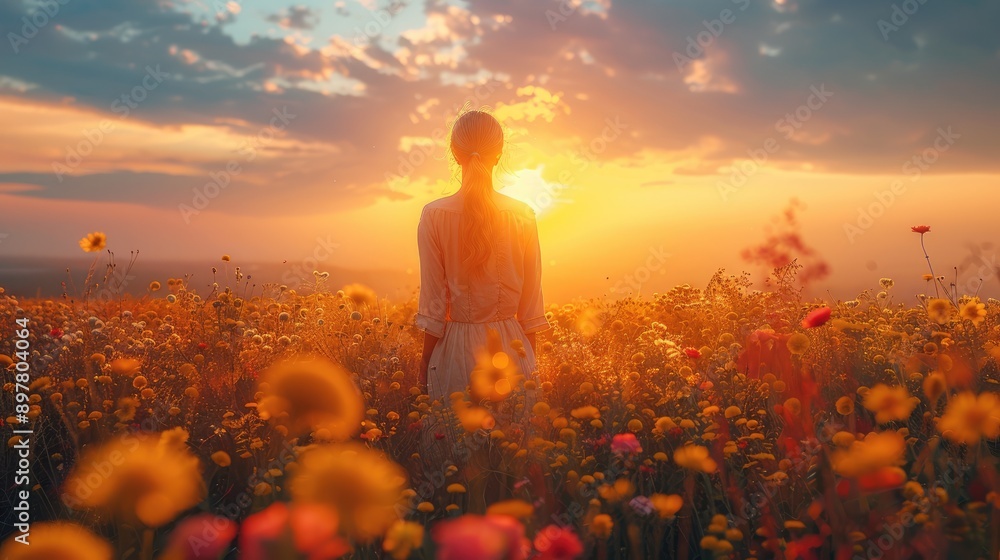 Meadow during the golden hour