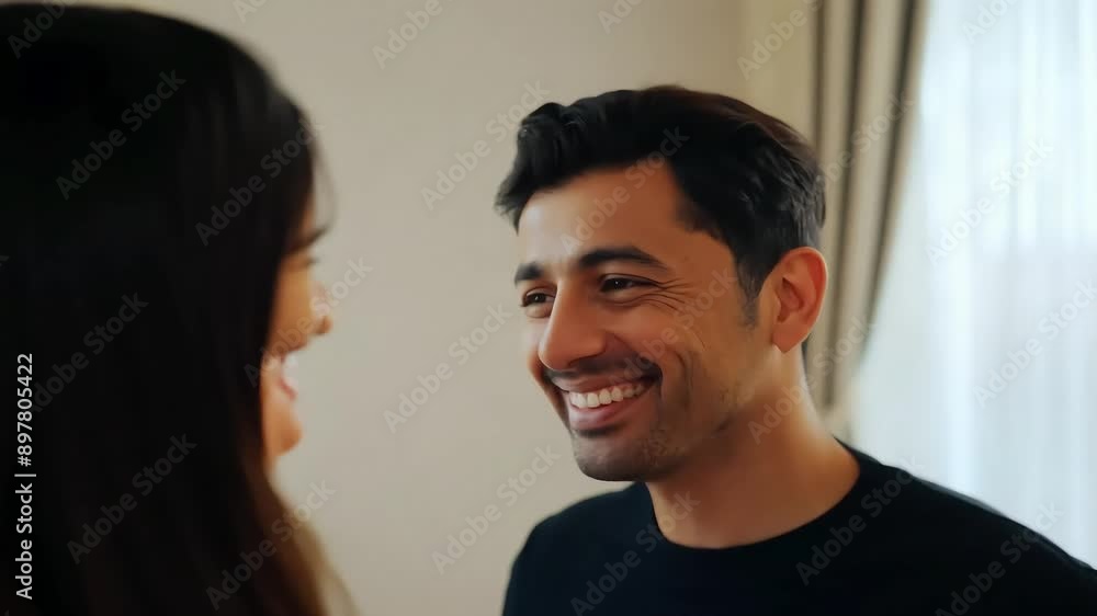 Smiling Couple Sharing a Happy Moment with Ai generated.
Smiling Couple Sharing a Happy Moment with Ai generated.