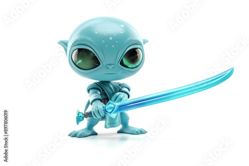 Alien Character with Sword  © Artgalax