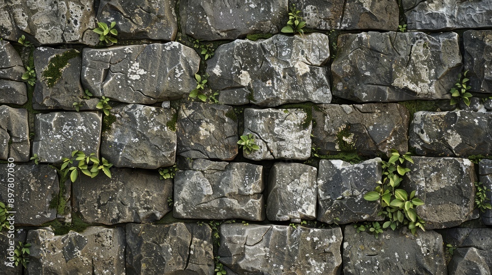 Obraz premium Antique wall stones for backdrop