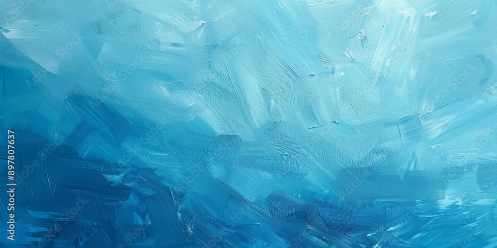 Abstract artwork with a range of blue shades and expressive brushstrokes, creating a mesmerizing gradient effect Abstract artwork with a range of blue shades and expressive brushstrokes, creating a mesmerizing gradient effect