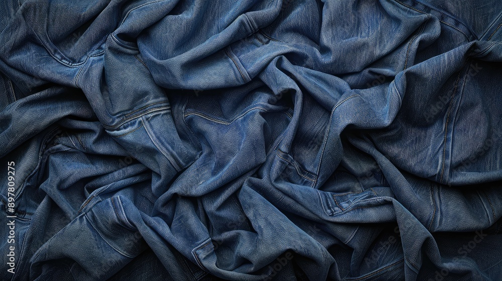 Background of Denim Fabric Background of Denim Fabric