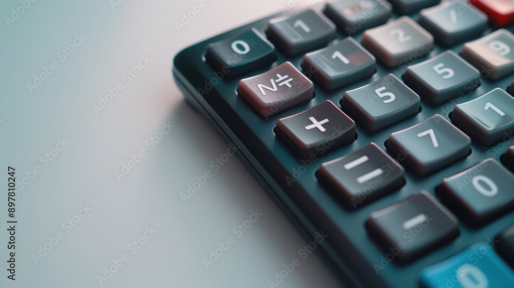 Detailed look at calculator keys, emphasizing the crucial tools for financial calculations and accounting duties Detailed look at calculator keys, emphasizing the crucial tools for financial calculations and accounting duties