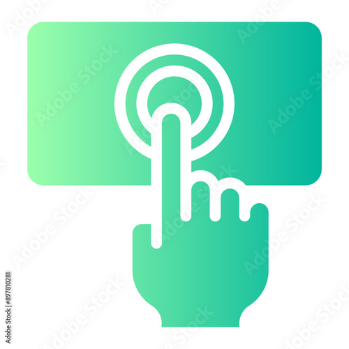 touch sensor gradient icon
