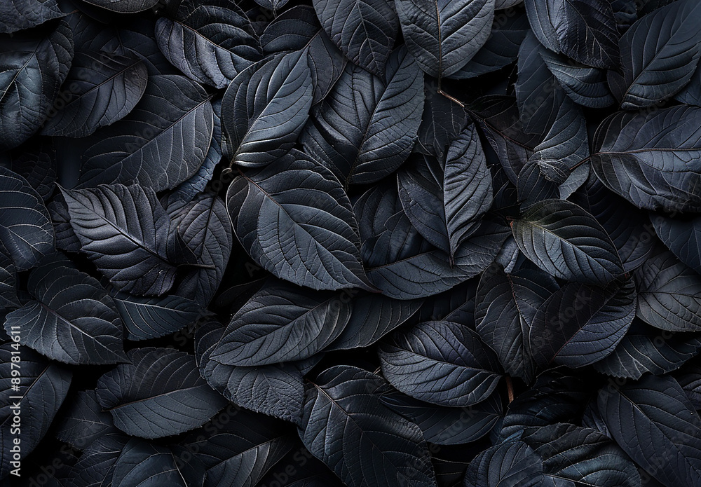Moody Dark Leaves Background with Rich Texture and Contrast Moody Dark Leaves Background with Rich Texture and Contrast