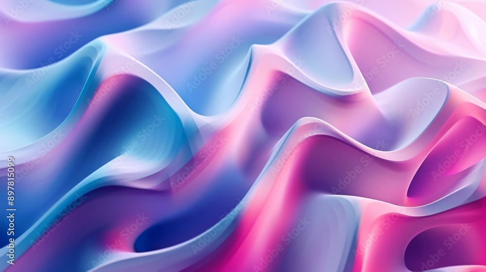 Abstract background with flowing pink, blue and purple gradient. Abstract background with flowing pink, blue and purple gradient.