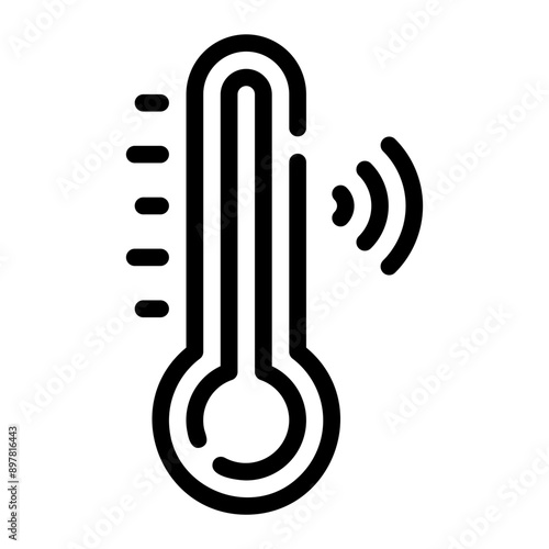 temperature sensor line icon