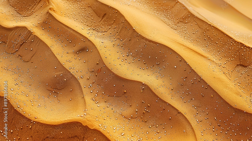 Photograph the texture of sand dunes