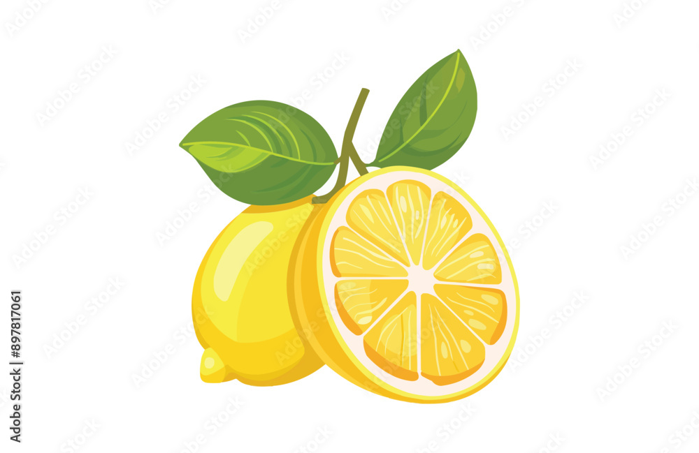 Lemon icon isolated on white background. Beautiful color lemon icon. Lemon icon isolated on white background. Beautiful color lemon icon.