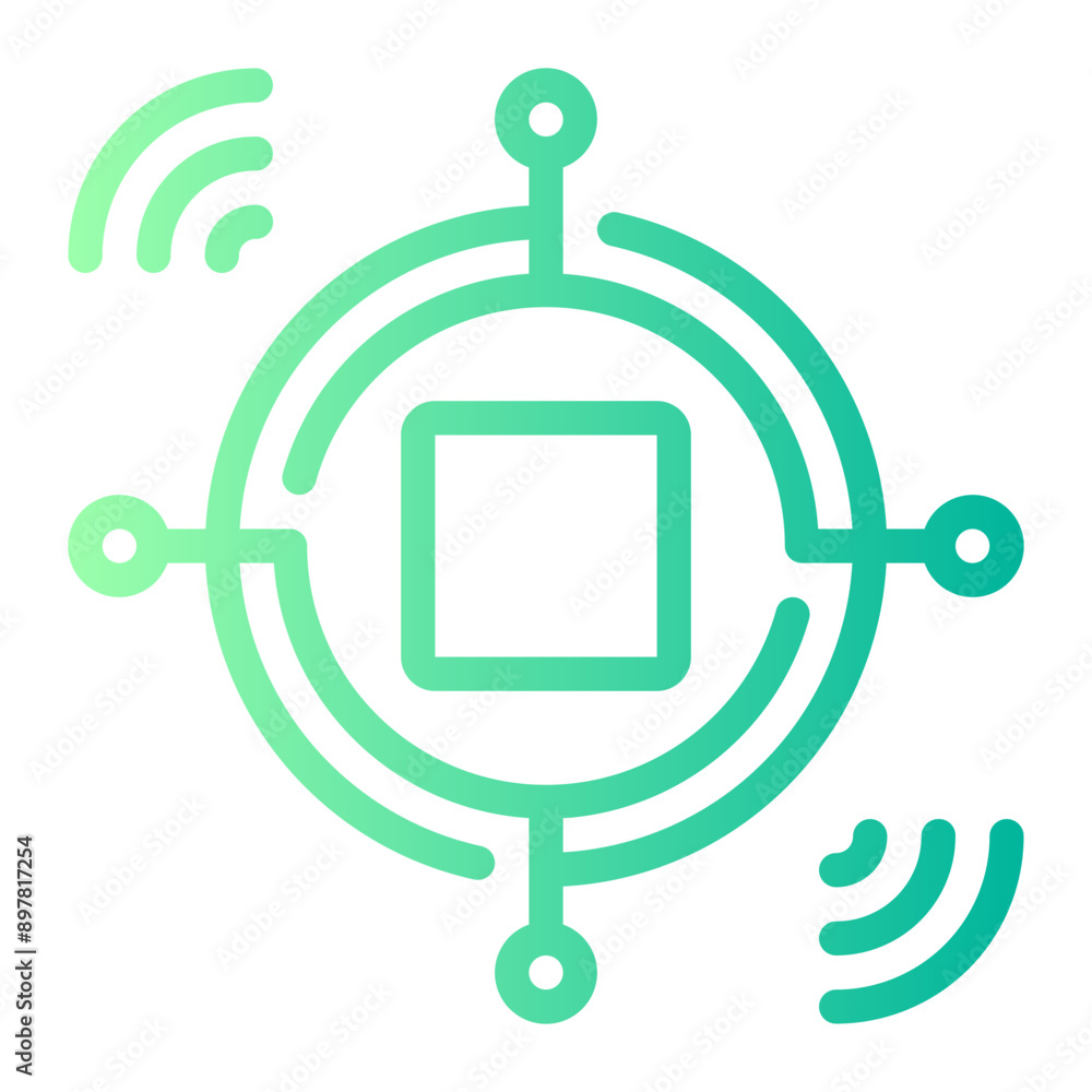 accelerometer sensor gradient icon accelerometer sensor gradient icon