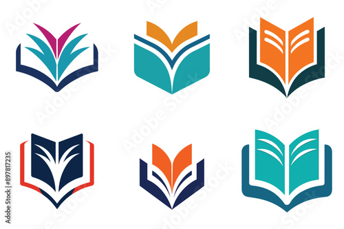 Education logo symbol of education concept for company vector art illustration