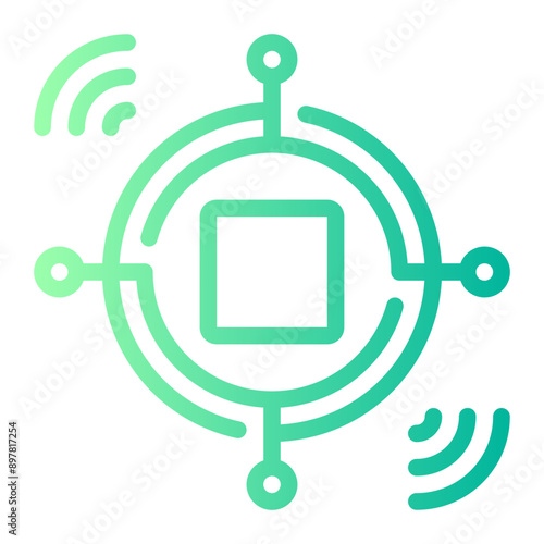 accelerometer sensor gradient icon