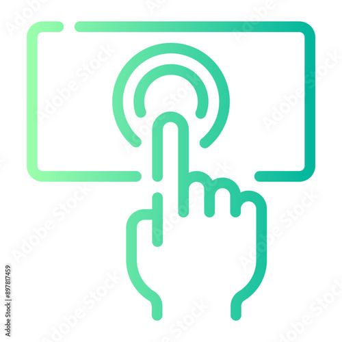 touch sensor gradient icon