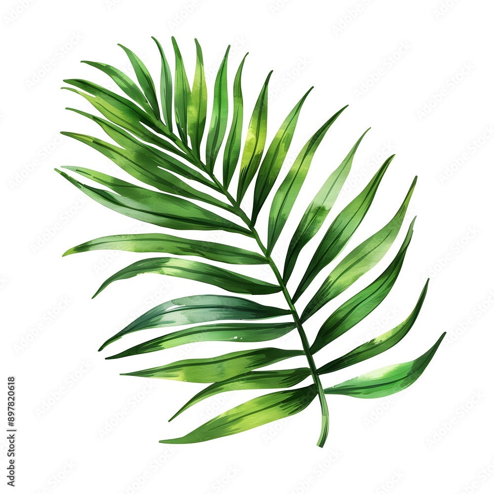 Fototapeta premium leaves isolated on white background