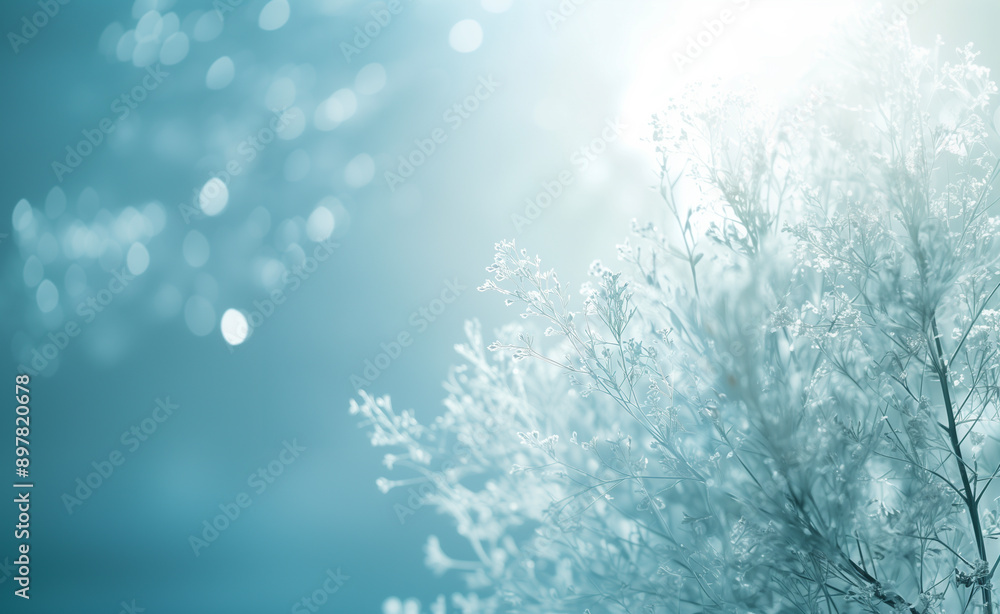 light blue flower background generated by AI light blue flower background generated by AI