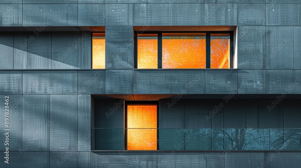 Shoot the interplay of light and shadow on a building