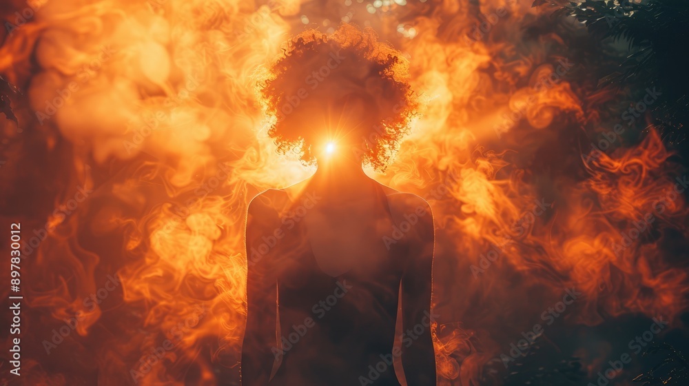 Shoot the silhouette of a person against a bright background