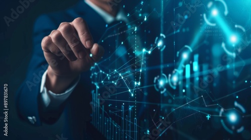 Cost and quality control, business strategy and risk management concept generative ai