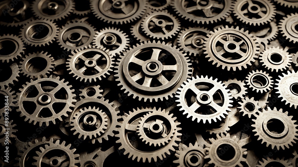 Interlocking gears symbolize teamwork, collaboration, and precision. Interlocking gears symbolize teamwork, collaboration, and precision.