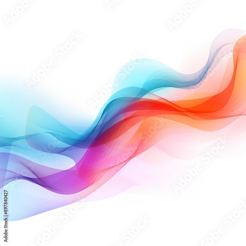 abstract colorful wave background © urwa