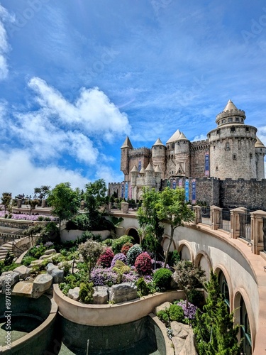 Luna castle and Lava Castle in Ba Na Hills, Da Nang, Vietnam
