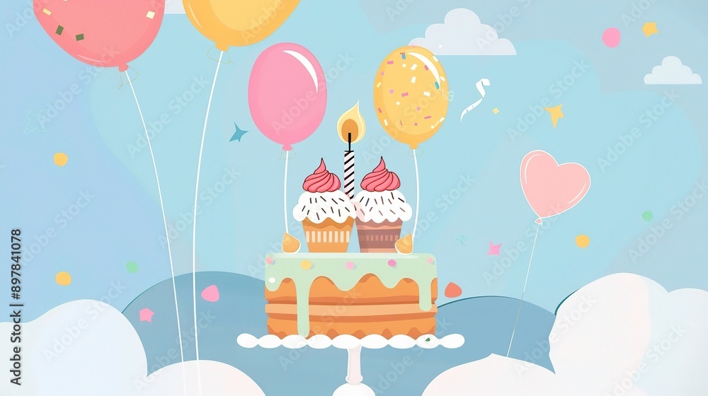 Attractive Happy Birthday Promotion Poster: Making Birthdays Extra Special with Exciting Offers Attractive Happy Birthday Promotion Poster: Making Birthdays Extra Special with Exciting Offers
