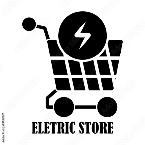 electric store Solid icon