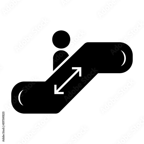 escalator Solid icon