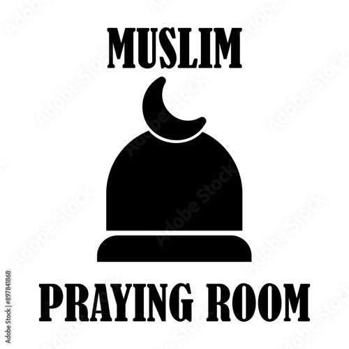 muslim praying room Solid icon