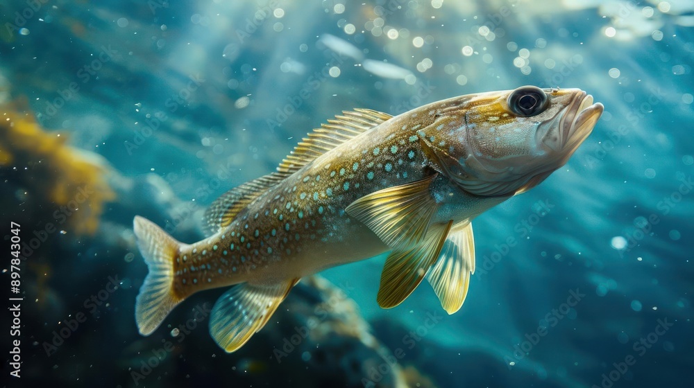 a fish that is swimming in the water a fish that is swimming in the water
