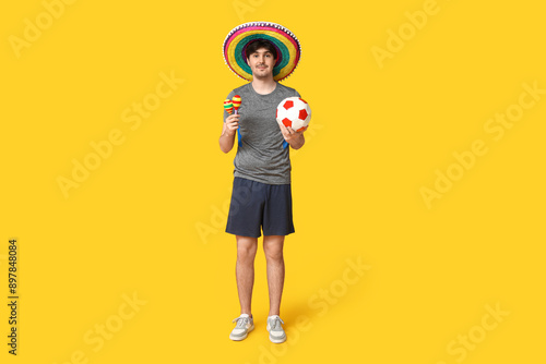 Young male football player ...