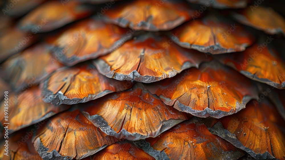 The fine texture of a pine cone