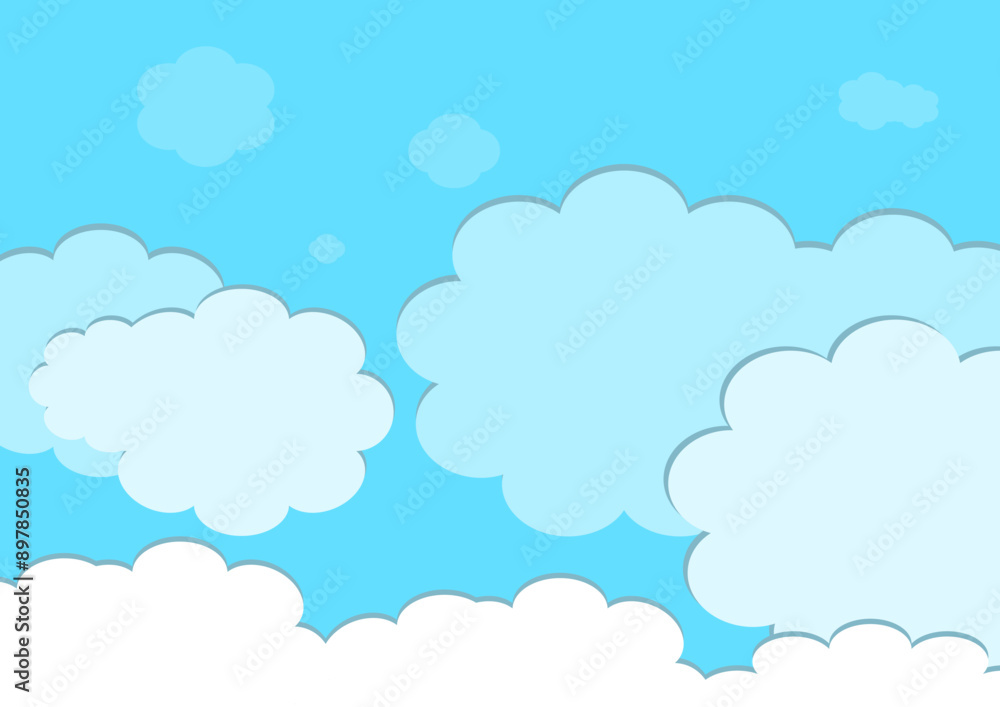 vector illustration of cloud and sky background vector illustration of cloud and sky background
