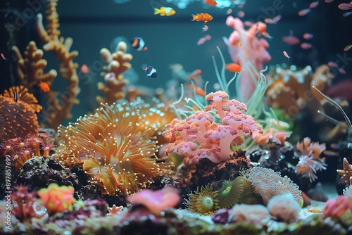 coral reef in aquarium © Usama