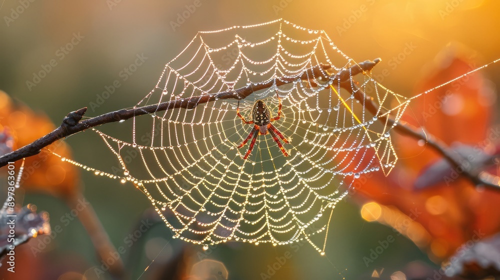 Capture the patterns in a spider web
