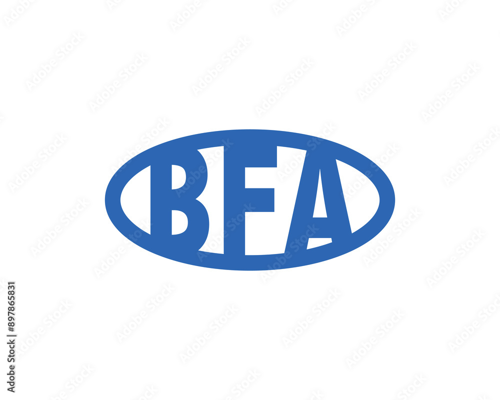 BFA logo design vector template. BFA logo design.