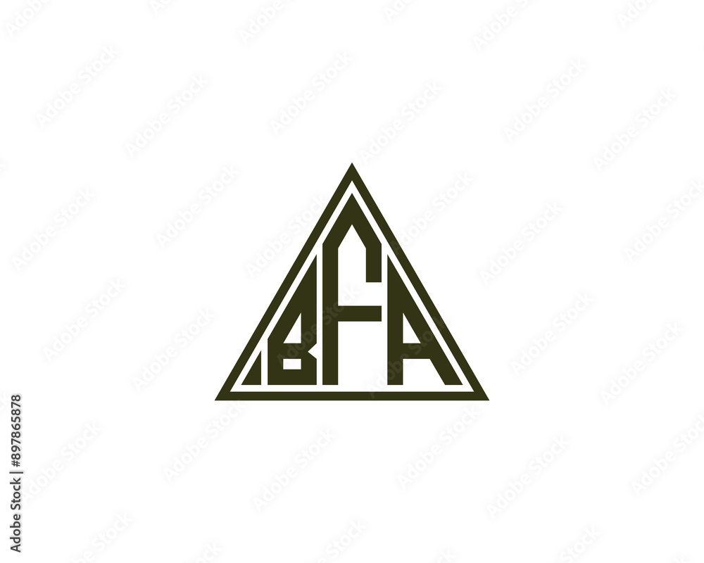 BFA logo design vector template. BFA logo design. BFA logo design vector template. BFA logo design.