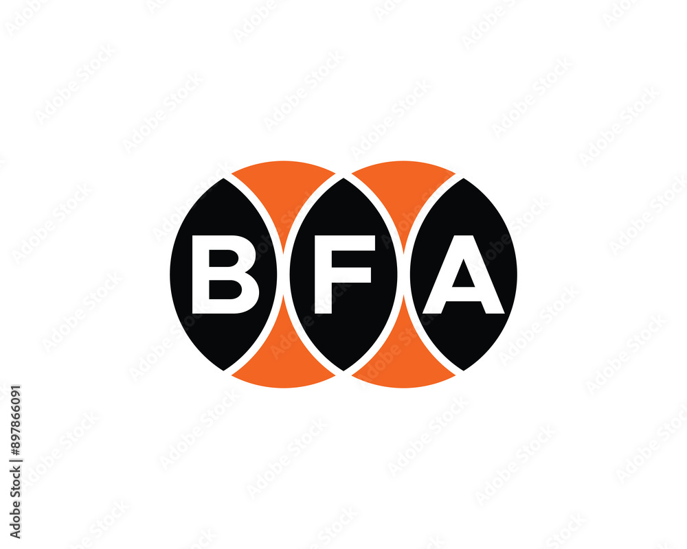 BFA logo design vector template. BFA logo design. BFA logo design vector template. BFA logo design.
