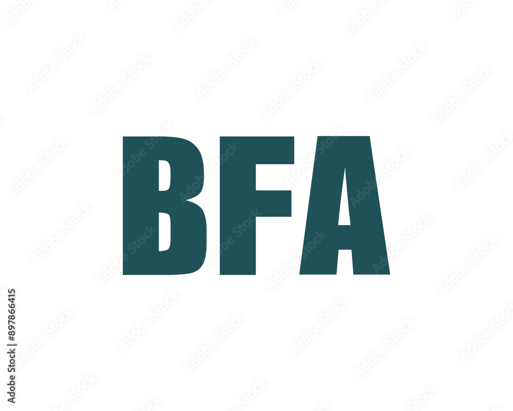 BFA logo design vector template. BFA logo design. BFA logo design vector template. BFA logo design.