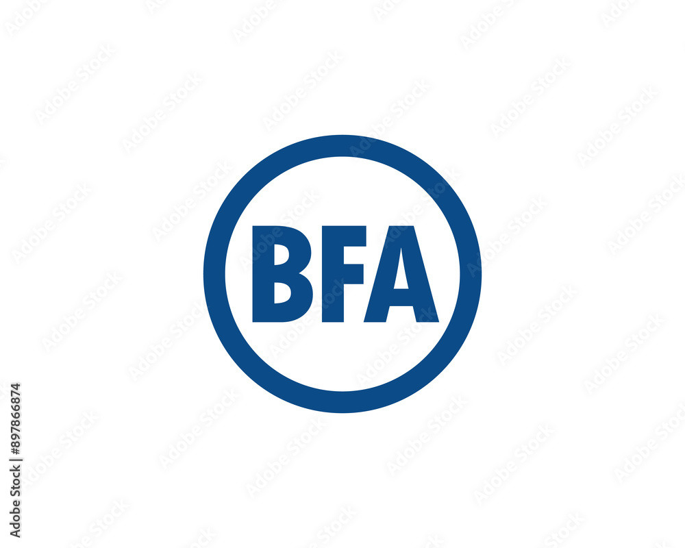 BFA logo design vector template. BFA logo design. BFA logo design vector template. BFA logo design.
