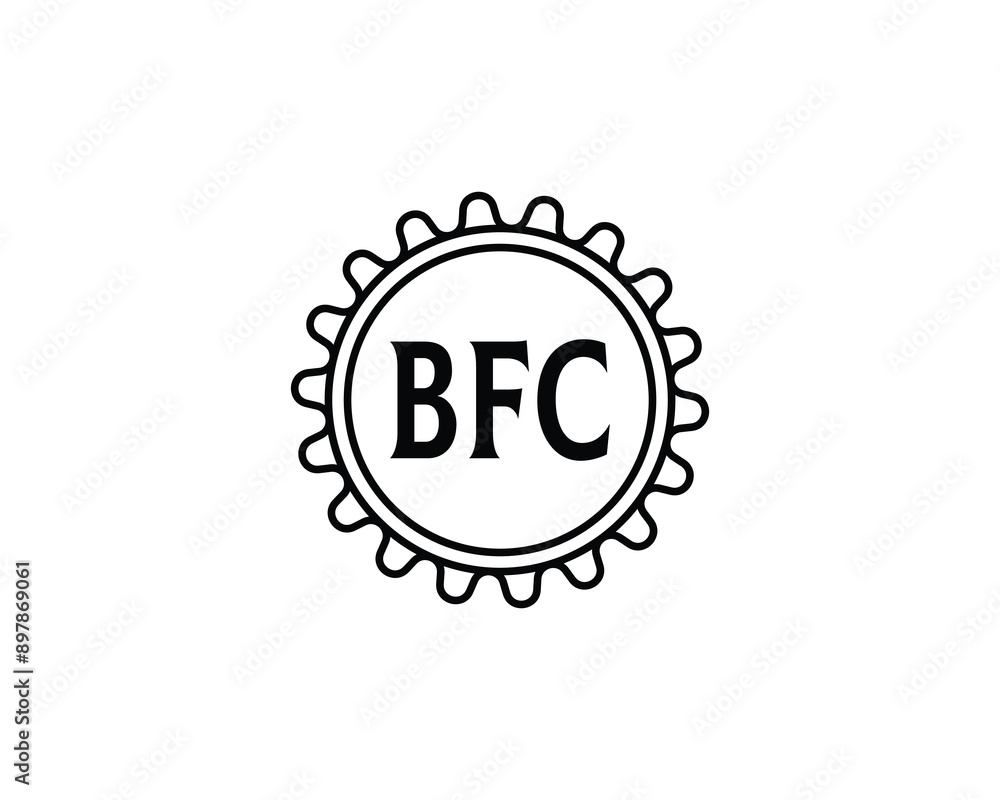 Fototapeta premium BFC logo design vector template. BFC logo design.