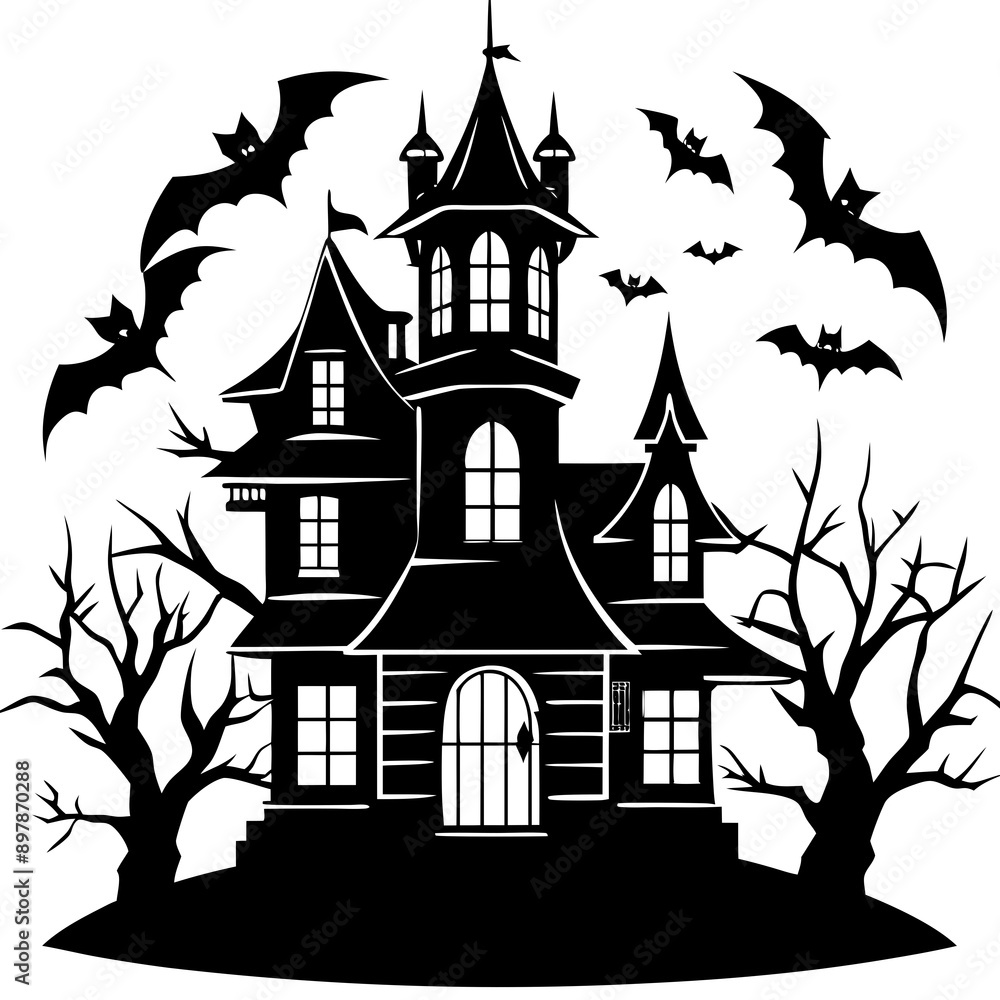 HAUNTED HOUSE SVG , Halloween Bundle Svg, Halloween haunted house, Instant Download, silhouette, Svg cut file, clip art, Cricut, Spooky House SVG, Bats HAUNTED HOUSE SVG , Halloween Bundle Svg, Halloween haunted house, Instant Download, silhouette, Svg cut file, clip art, Cricut, Spooky House SVG, Bats